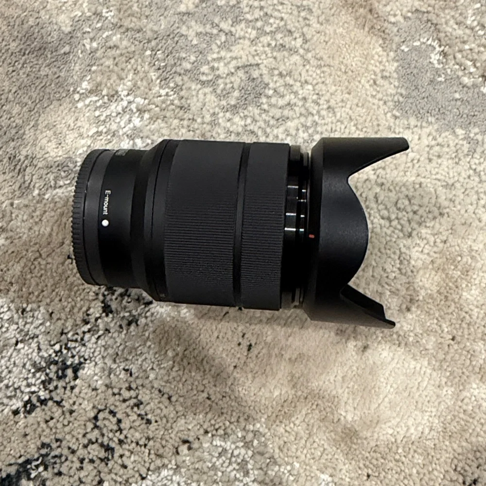 Sony Black Lens with Detachable Hood